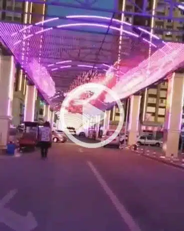 P83mm LED Mesh Screen for Ceiling Display Project